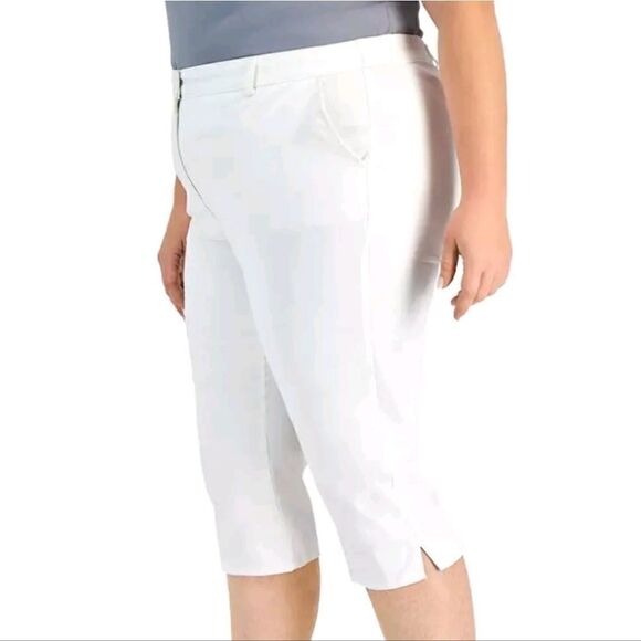 Karen Scott Petites Woven Capris Brite white, 12 Pettite - Picture 4 of 7